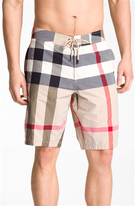 burberry mens board shorts|burberry check panel trousers.